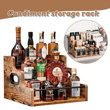 3-Tier Wooden Liquor Bottle