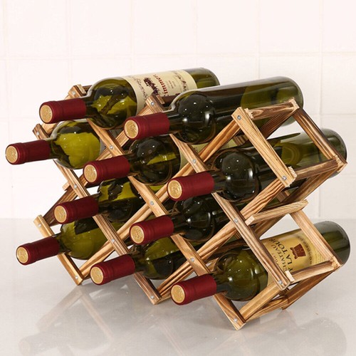 Foldable wooden wine bottle - foldable,