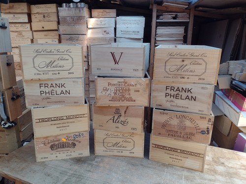 Wooden wine box crate - wine,