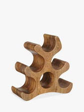 Natural Acacia Wood Wine Rack