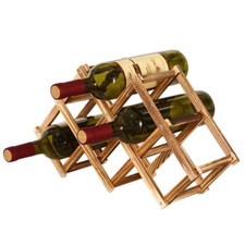 Foldable Wooden Wine Bottle