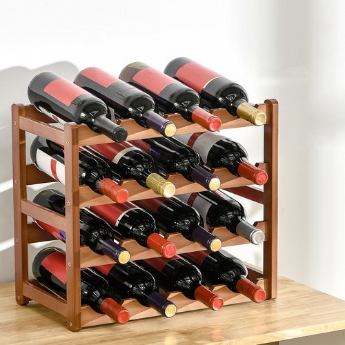Bamboo wine rack - 16, bottles