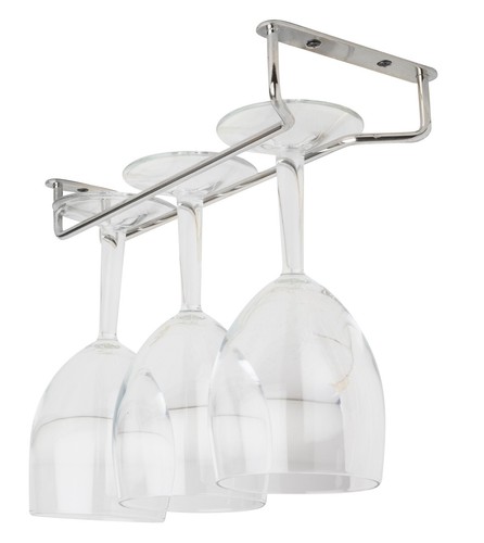 Chrome glass hanger wine - wine,