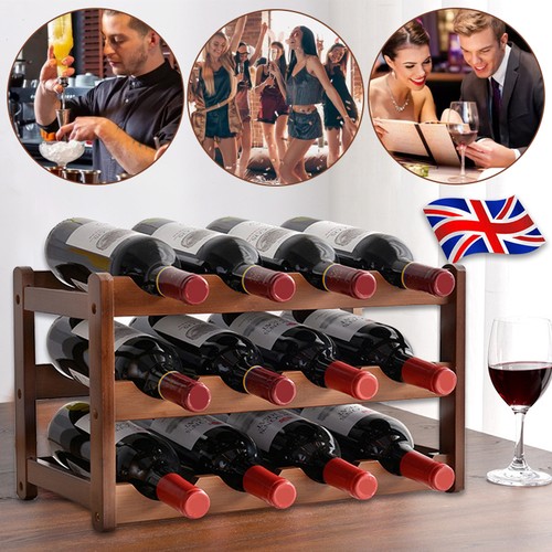 Wooden wine rack bottles - wine,