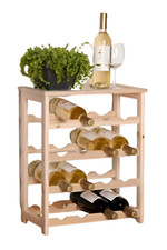 16 Bottles Wine Wooden Rack