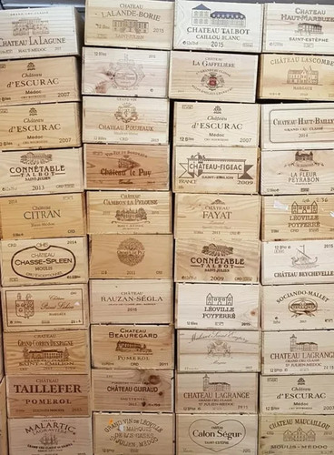 Wooden wine box crate - wooden,