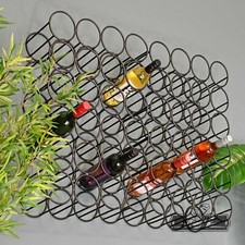 12 Bottle Steel Wall Mounted