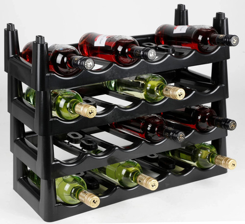 Bottle rack black - bottle,