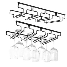 Black Metal Hanging Wine Glass